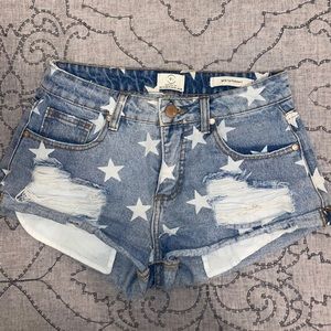 Cotton on Denim Shorts with Stars
